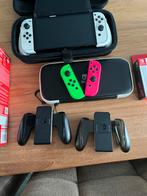 Switch OLED, Ophalen of Verzenden, Zo goed als nieuw, Met 3 controllers of meer, Switch OLED