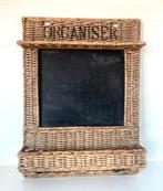 Rotan , rattan Wicker Krijtbord Organizer, Ophalen of Verzenden, Gebruikt, Krijtbord