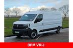 Renault Master T35 2.0 dCi 130 L3H2 Maxi CarPlay Airco Camer, Auto's, Bestelauto's, 1998 cc, Stof, Gebruikt, Zwart