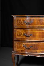 Antieke Ladekast Italiaans Dressoir Halkastje Hout Uniek, Ophalen, Industriestraat 19B, 7005 AN Doetinchem, Gebruikt, Metaal