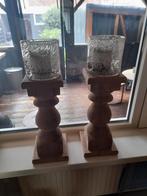 Balusters hout, Huis en Inrichting, Woonaccessoires | Kandelaars en Kaarsen, Ophalen, Zo goed als nieuw, Hout, 25 tot 50 cm
