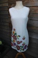 Jurk wit/ kleur kant Desigual mt 44 Vaste prijs AANBIEDING, Kleding | Dames, Wit, Maat 42/44 (L), Ophalen of Verzenden, Zo goed als nieuw