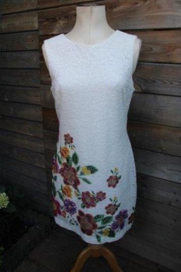 Jurk wit/ kleur kant Desigual mt 44 Vaste prijs AANBIEDING beschikbaar voor biedingen