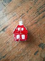 Antieke kerstbal kersthuisje, Ophalen of Verzenden, Gebruikt