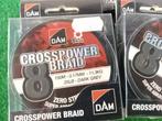 Laatste 4 klossen: DAM Crosspower 8Braid gevlochten 0.17mm, Watersport en Boten, Tinstraat, Nieuw, Ophalen of Verzenden, Info@purefishing.com