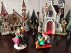 Kersttafereel met Lemax & Luville kerken, Diversen, Kerst, Ophalen of Verzenden, Zo goed als nieuw