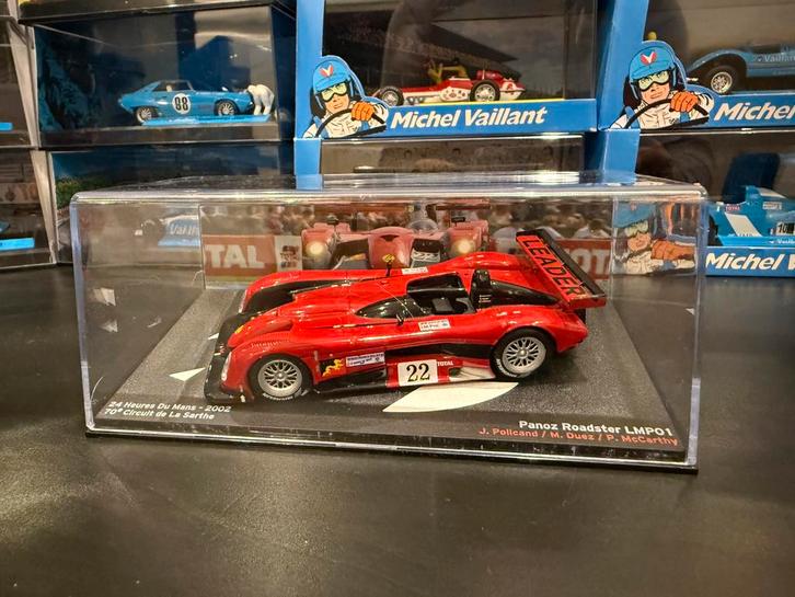 Leader Panoz Roadster LMP01 - Le Mans 2002 - Michel Vaillant, Hobby en Vrije tijd, Modelauto's | 1:43, Gebruikt, Auto, Overige merken