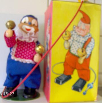 Sonni DDR Clown met bellen beweegbaar 21cm hoog in doos beschikbaar voor biedingen