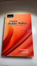 Studying Public Policy, Boeken, Ophalen of Verzenden, Zo goed als nieuw, WO