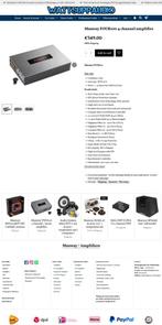 Musway FOUR100 4 kanaals versterker 4 x 200W RMS, Audio Design, Nieuw, Am Breilingsweg 3, 76709 Kronau, Duitsland, Ophalen of Verzenden