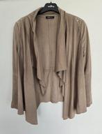 Bijzonder mooi suede jasje Met steentjes op de schouder M 46, Bruin, Maat 46/48 (XL) of groter, Ophalen of Verzenden, Zo goed als nieuw