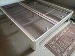 wit aupingbed 160x200 met verstelbare aupingspiralen, Verstelbaar, Wit, Tweepersoons, Ophalen of Verzenden