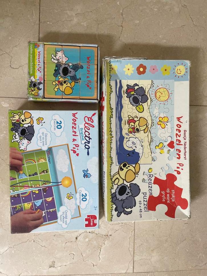 Woezel en Pip speelgoed pakket, Kinderen en Baby's, Speelgoed | Educatief en Creatief, Gebruikt, Puzzelen, Ophalen of Verzenden