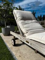 2 Garden teak ligbedden incl hartman kussens, Tuin en Terras, Ophalen, Gebruikt, Teakhout