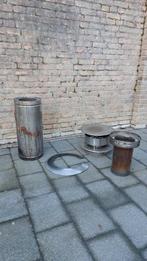 Metaloterm rookkanaal onderdelen, Doe-het-zelf en Verbouw, Buizen en Afvoer, Ophalen, Rvs, Minder dan 2 meter, 80 mm of meer
