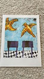 The emotional birds by Eliza Kopec, Antiek en Kunst, Kunst | Litho's en Zeefdrukken, Ophalen of Verzenden