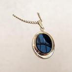 Vintage ketting Sarah Coventry (gemerkt) goudkleurig/zwart, Ophalen of Verzenden, Overige materialen, Ketting