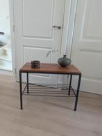 Vintage bijzettafel 60's mid Century side-table audio tafel, Huis en Inrichting, Tafels | Sidetables, Teakhout, Gebruikt, 50 tot 100 cm