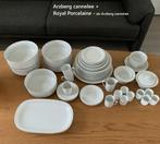 Arzberg cannelee + Royal porcelain, effen witte ribbels, Huis en Inrichting, Keuken | Servies, Overige typen, Ophalen of Verzenden