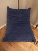 Ligne Roset Togo 1-zits, blauw Alcantara, Huis en Inrichting, Banken | Sofa's en Chaises Longues, Ophalen, Gebruikt, 75 tot 100 cm