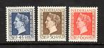 745 nvph 487-489 koningin wilhelmina1947 postfris zie scans., Ophalen of Verzenden, Na 1940, Postfris