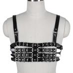 Zwarte riemen bh sexy punk gothic dames vrouwen, Kleding | Dames, Ondergoed en Lingerie, Verzenden, Zwart, BH