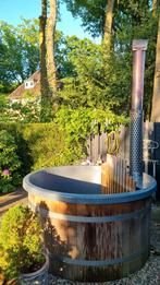 Hottub houtgestookt 2m, Tuin en Terras, Bubbelbaden en Hottubs, Ophalen, Gebruikt, Afdekzeil