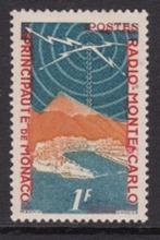 504 - Monaco michel 448 met plakkerrest , Radio Monte Car, Verzenden, Monaco, Postfris