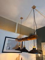 Urban Eettafel Hanglamp Hout/Metaal, Huis en Inrichting, Lampen | Hanglampen, Ophalen, Zo goed als nieuw, Hout, 50 tot 75 cm