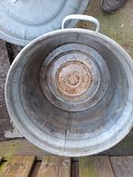 Zinken tonnen met deksel voor regenwater, Ophalen of Verzenden, Gebruikt
