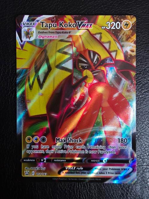 Tapu koko vmax #051 sword shield battle styles, Hobby en Vrije tijd, Verzamelkaartspellen | Pokémon, Nieuw, Losse kaart, Ophalen of Verzenden