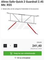 Altrex Safe-Quick 2 Guardrail 2.45 Mtr. RS5, Doe-het-zelf en Verbouw, Steigers, Ophalen, Nieuw, Rolsteiger of Kamersteiger, 2 tot 5 meter