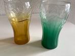 Set van 2 Coca-Cola Glazen metallic kleuren, Huis en Inrichting, Keuken | Servies, Glas of Glazen, Ophalen of Verzenden, Overige stijlen