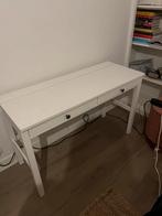 IKEA Hemnes bureau wit met 2 lades, Ophalen of Verzenden, Gebruikt, Bureau