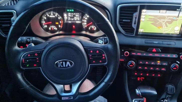 Kia Sportage 1.6 T-gdi 4WD AUT 2018 Wit GT Line vol standkac, Auto's, Kia, Particulier, Sportage, 4x4, ABS, Achteruitrijcamera