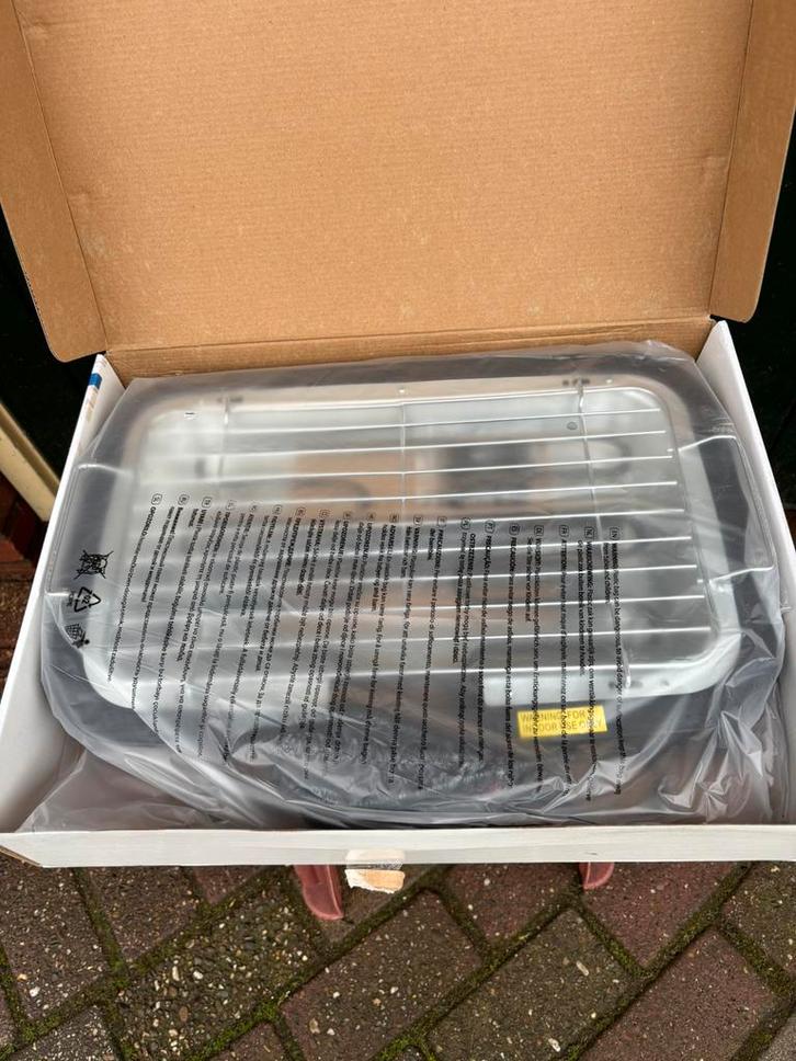 elektrische BBQ Cuisinier nieuw in de doos + Gourmet set, Tuin en Terras, Elektrische barbecues, Zo goed als nieuw, Ophalen
