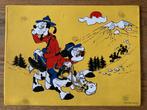 Vintage Disney bureau onderlegger Goofy Mickey (42 x 31 cm), Overige typen, Mickey Mouse, Gebruikt, Ophalen of Verzenden