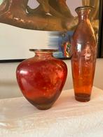 Spaanse vroeg vintage vazen, Ophalen, Minder dan 50 cm, Rood, Glas