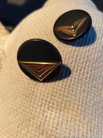 Vintage oorclips zwart met goud super gaaf en in zeer goede, Sieraden, Tassen en Uiterlijk, Ophalen of Verzenden, Zo goed als nieuw