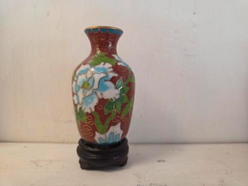 cloisonné vaasje met bloemmotief, Antiek en Kunst, Antiek | Vazen, Ophalen