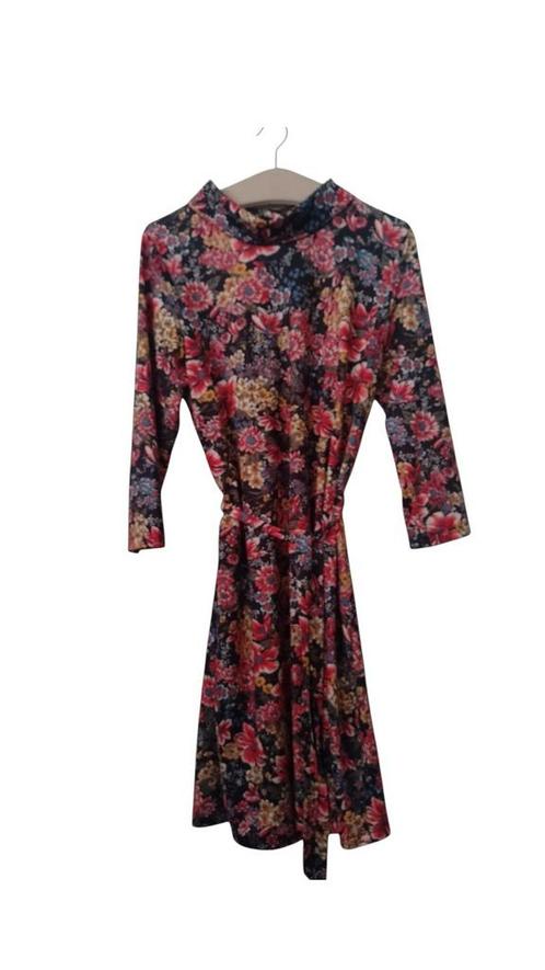 King Louie rollneck bloemenjurk – maat XL, Kleding | Dames, Jurken, Zo goed als nieuw, Ophalen of Verzenden