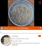 2 euromunt Duitsland 2024, Ophalen of Verzenden, Duitsland, 2 euro, Losse munt