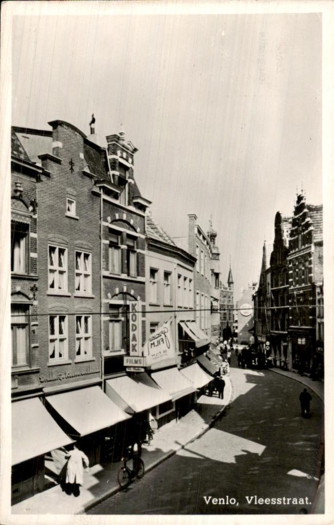 Venlo - Vleesstraat, Verzamelen, Ansichtkaarten | Nederland, Ongelopen, Limburg, Voor 1920, Ophalen of Verzenden