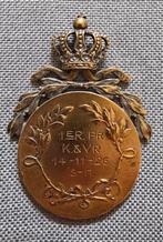 Antieke Militaire Erepenning - 1ER PR K.&V.R. - 14-11-1926, Ophalen of Verzenden, Brons