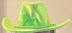 Groene fluwelen cowboy  hoed, Ophalen of Verzenden, Zo goed als nieuw