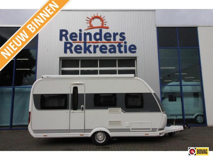 Hobby Excellent 455 UF Thule 6300 Airco Voortent, Caravans en Kamperen, Caravans, Bedrijf, tot en met 4, Rondzit, Hobby, Dwarsbed