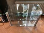 Tv-meubel/tafel/bijzettafel, Huis en Inrichting, Tafels | Sidetables, Ophalen, 50 tot 100 cm, Tijdloos, Glas