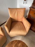 Twee leren fauteuils, Ophalen, Gebruikt, Minder dan 75 cm, Leer
