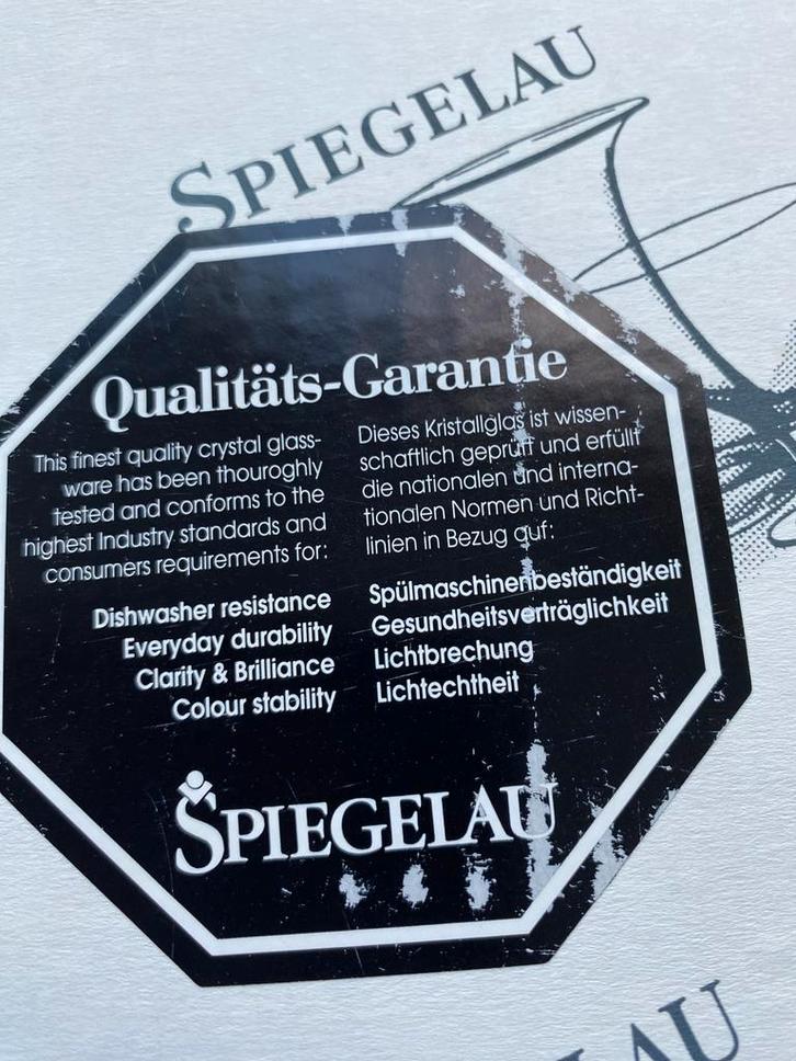 Spiegelau waterglazen - set van 6, Huis en Inrichting, Keuken | Servies, Nieuw, Glas of Glazen, Effen, Glas, Ophalen