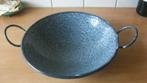 Grijsgewolkte emaille wok, Antiek en Kunst, Antiek | Emaille, Ophalen of Verzenden